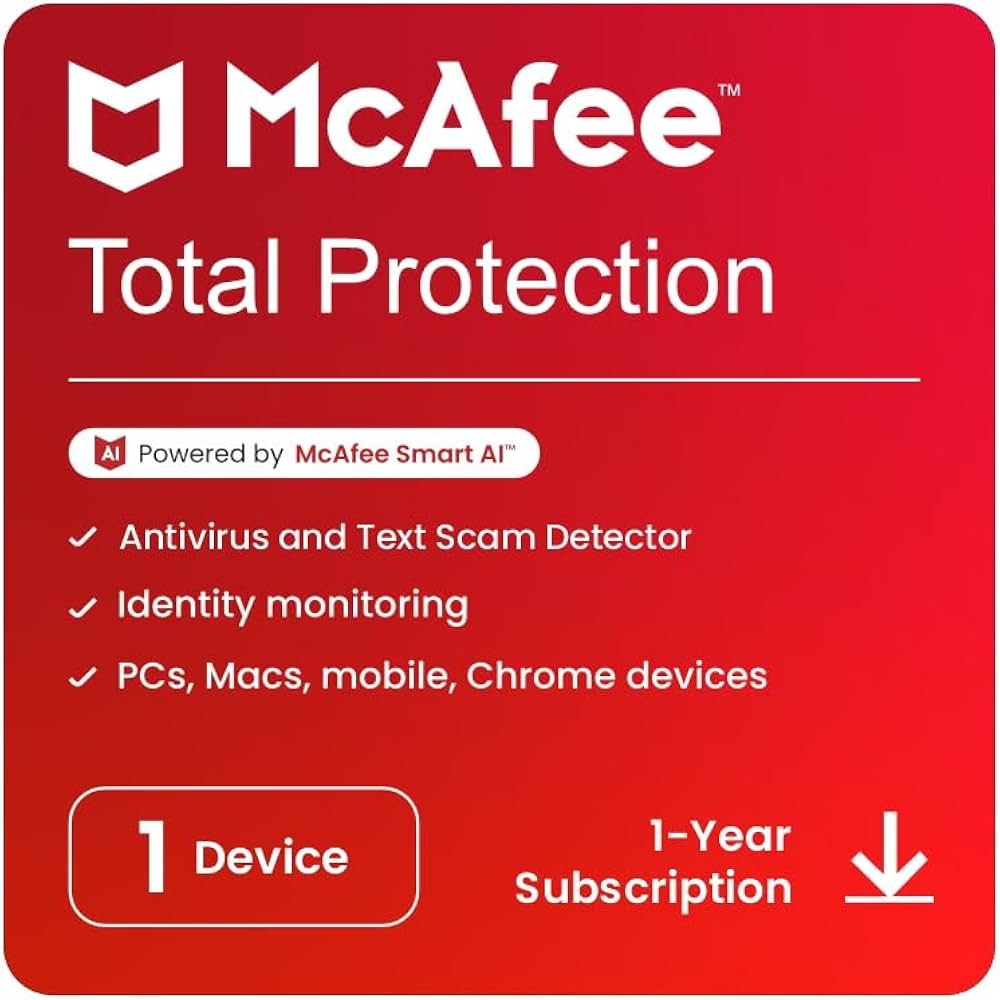 McAfee® Total Protection, 1 Device, 1 Year